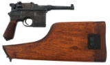 MAUSER MODEL C96 BOLO 7.63MM BROOMHANDLE PISTOL