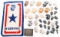 WWII USMC EGA INSIGNIA, BELT BUCKLE & BANNER