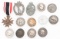 WWII GERMAN & ITALIAN BADGES & MEDALS