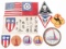 WWII CBI LEATHER BLOOD CHIT & USAAF PATCHES