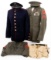 WWII US MARINE SERVICE ALPHA & DRESS BLUE TUNICS