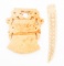 CARVED SOFT STONE & ELEPHANT LETTER OPENER