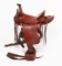 LEATHER SADDLE WITH STIRRUPS