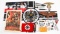 MODERN COPIES OF WWII GERMAN DAGGERS, FLAGS & MORE