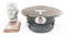 MODERN COPY WWII GERMAN HEER VISOR & HITLER BUST