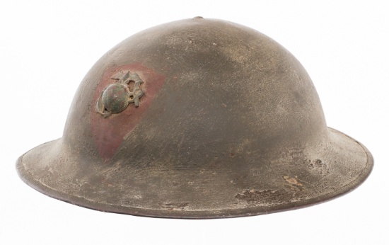 WWI USMC 15th SEPARATE BTN M1917 COMBAT HELMET