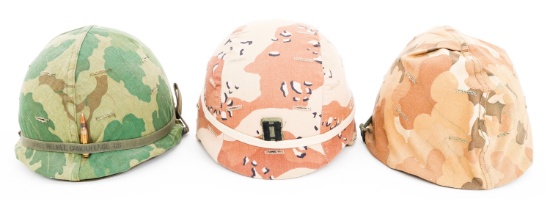 COLD WAR US ARMED FORCES M1 & PASGT HELMETS