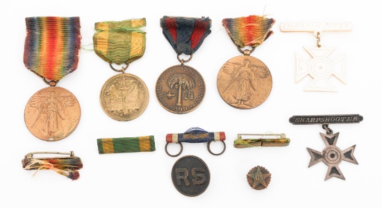SPAN-AM WAR - WWI US MEDALS & BADGES
