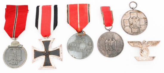 WWII GERMAN HEER IRON CROSS SPANGE & MEDALS