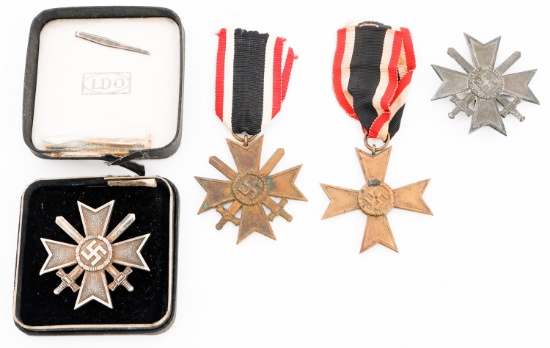 WWII GERMAN MERIT CROSS WITH SWORD 1st & 2nd CLASS