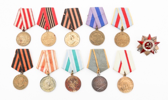 WWII - COLD WAR SOVIET PATRIOTIC WAR & MEDALS