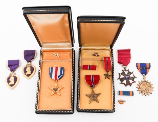 WWII - KOREAN WAR US ARMY NAMED MEDALS