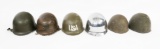 WWII - COLD US M1 & ITALIAN M33 COMBAT HELMETS
