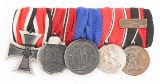WWII GERMAN WAFFEN-SS MEDAL BAR