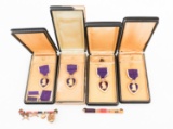 WWII US ARMED FORCES PURPLE HEART MEDALS
