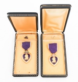 WWII US ARMED FORCES NAMED PURPLE HEART MEDALS