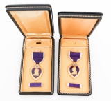 WWII US ARMED FORCES NAMED PURPLE HEART MEDALS