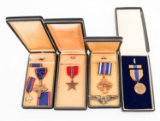 WWII US NAMED DISTINGUISHED FLYING CROSS & MEDALS