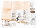 WWI - VIETNAM WAR US ARMED FORCES DOG TAGS