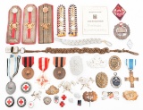 WWII GERMAN FIRE POLICE & RED CROSS INSIGNIA