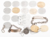 WWII - VIETNAM WAR USMC DOG TAGS & ID BRACELETS