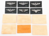 WWII USAAF OBSERVER, BALLOON & ENGINEER WINGS