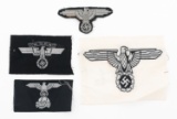 WWII GERMAN SS M43 TRAPEZOID & SPORTS SHIRT PATCH