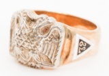 14K GOLD 32nd DEGREE SCOTTISH RITE RING