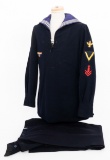 WWII GERMAN KRIEGSMARINE ENLISTED BLUE JUMPER