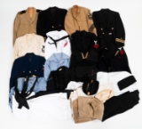 COLD WAR USN OFFICER & EM UNIFORM ITEMS