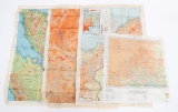 WWII - KOREAN WAR US ESCAPE & EVASION CLOTH MAPS
