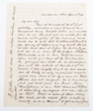 CIVIL WAR UNION SOLDIER LETTER FROM FORT COLUMBUS