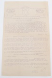 WWII US 101st AIRBORNE McAULIFFE CHRISTMAS LETTER