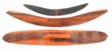 AUSTRALIAN ABORIGINAL BOOMERANGS & WOODEN SHIELD
