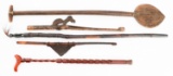 AFRICAN TRIBAL CANES & OAR