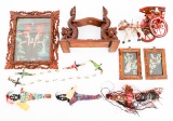 WORLD FEATHER ART, DOLLS & DISPLAY TOURIST PIECES