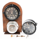 WWII US NAVY & COAST GUARD DECK CLOCKS