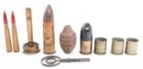 WWII - VIETNAM WAR US TRENCH ART & MUNITIONS