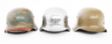 REFURBISHED WWII GERMAN COMBAT HELMETS