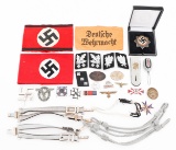 REENACTOR WWII GERMAN ARMBANDS, INSIGNIA & BADGES