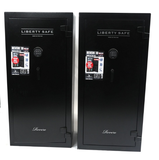 LIBERTY REVERE 30 GUN SAFES LOT OF TWO Guns & Military Artifacts