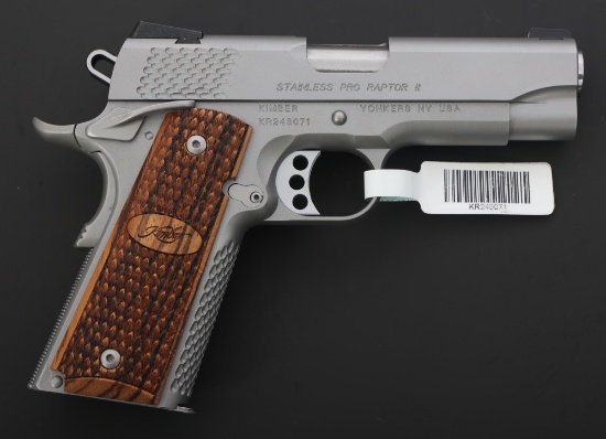 KIMBER STAINLESS PRO RAPTOR II .45 ACP CAL PISTOL
