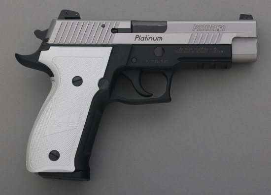 SIG MODEL P226 EILTE PLATINUM 9mm CALIBER PISTOL