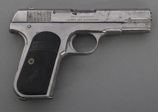 1920 COLT MODEL 1908 POCKET HAMMERLESS .380 PISTOL