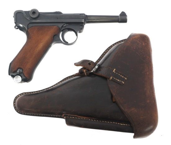 1938 GERMAN S/42 MAUSER P08 9mm LUGER PISTOL