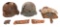 WWII GERMAN DUG RELIC HELMETS & SIGN