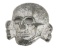 WWII GERMAN WAFFEN SS TOTENKOPF SKULL RZM M1/24
