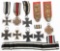 WWI GERMAN IRON CROSS AWARDS & SHOULDER BOARDS
