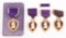 WWI US NAMED & NUMBERED PURPLE HEART MEDALS