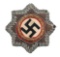 WWII GERMAN CROSS IN GOLD CLOTH BULLION EMBROIDERY